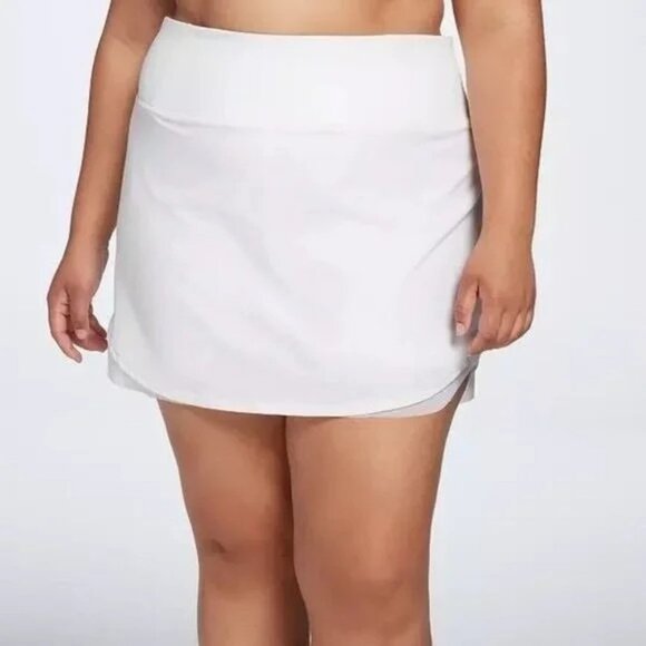 CALIA by Carrie Underwood Journey Collection Mid Rise Skort XL White Golf NEW - Picture 1 of 9